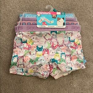 Squishmallows Multicolor Girlshorts Size 10